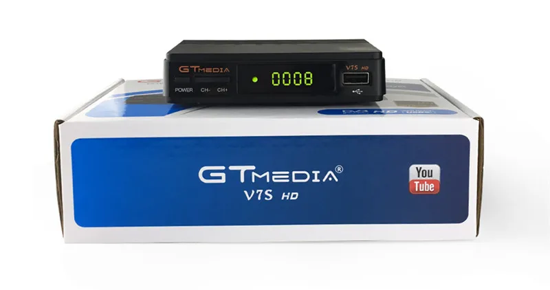 GTmedia V7S HD power by Freesat v7 спутниковый ресивер для cсcam cline DVB-S/S2 с поддержкой USB Wifi power Vu, DRE& Biss key YouTube