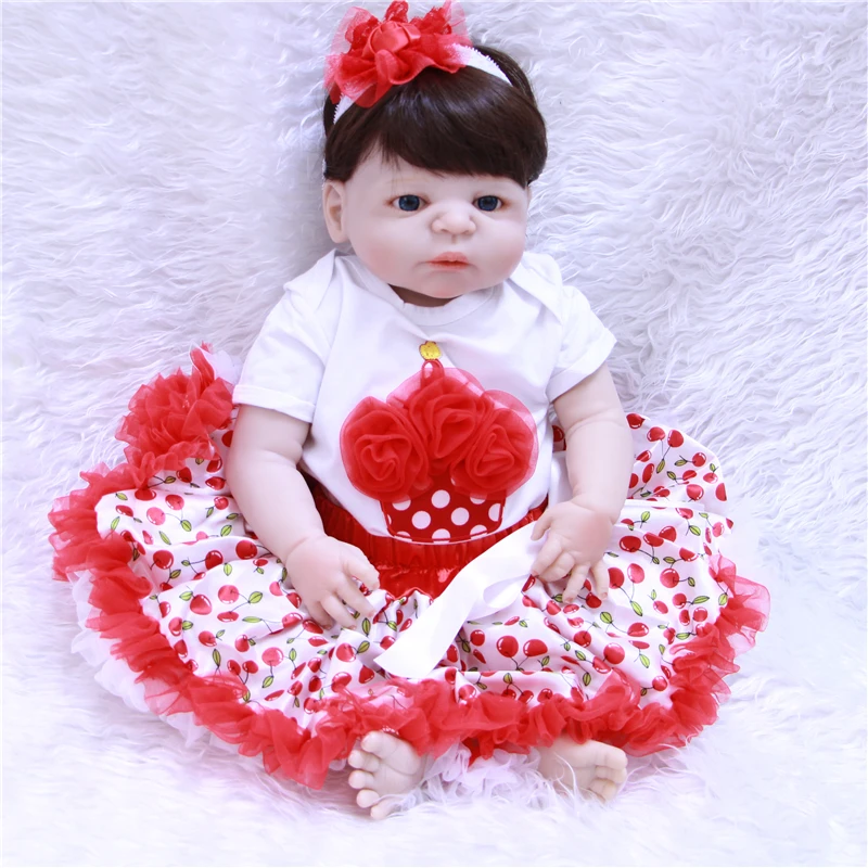 NPK bebes reborn 23 &quotкукла для девочки полностью силиконовая кукла тела babies куклы