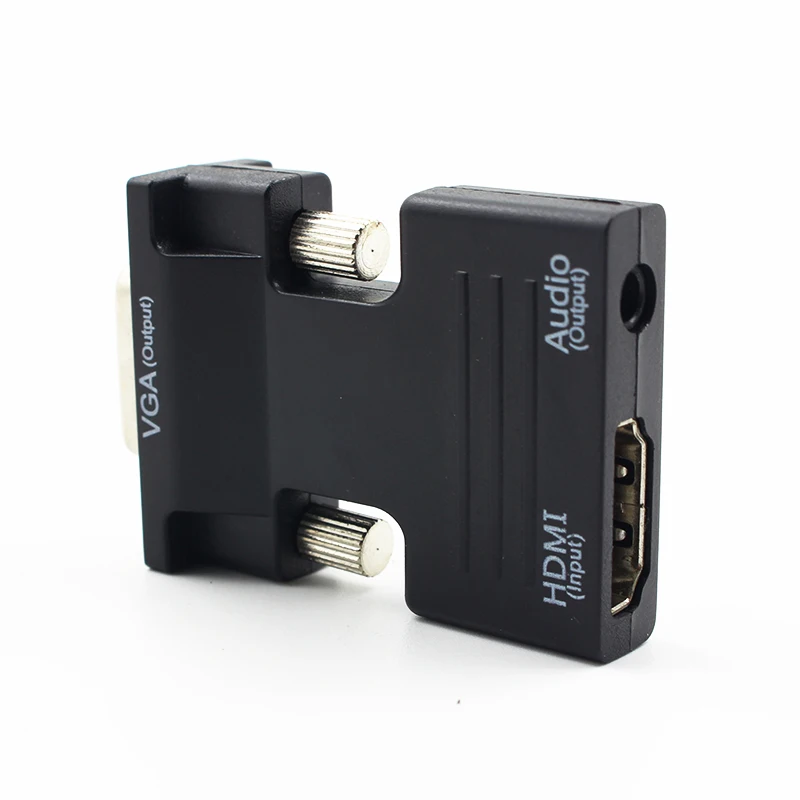 Kebidu HDMI совместимый конвертер мама VGA папа с аудио адаптером поддержка вывода