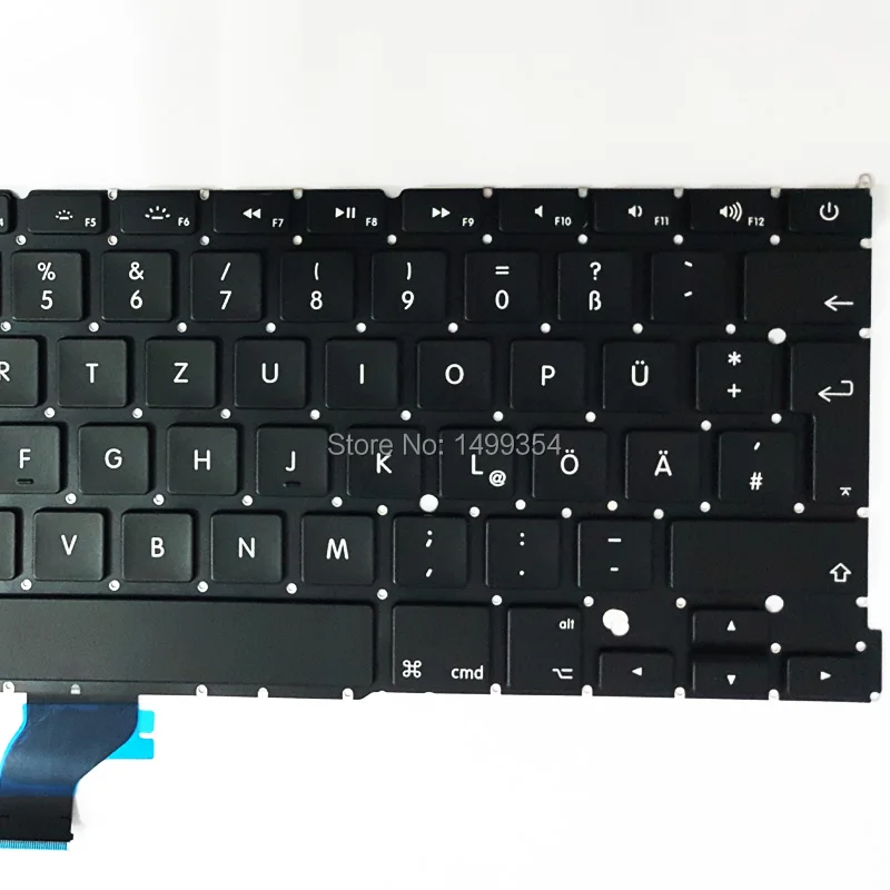 5 шт. новая A1502 немецкая клавиатура для Apple Macbook Pro 13 ''Retina немецкий стандарт 2013 2014