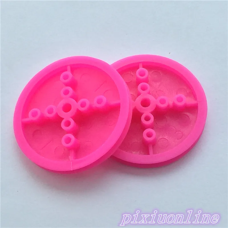 5 шт./лот K010Y розовый 36 мм пластиковый ремень модель колеса вождения DIY игрушки