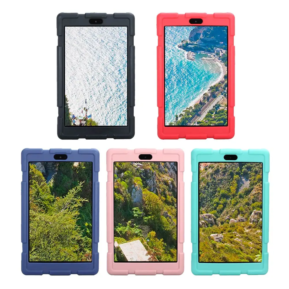 Мягкий чехол для планшета для Amazon Kindle Fire HD 8 детский безопасный противоударный Ударопрочный силиконовый чехол