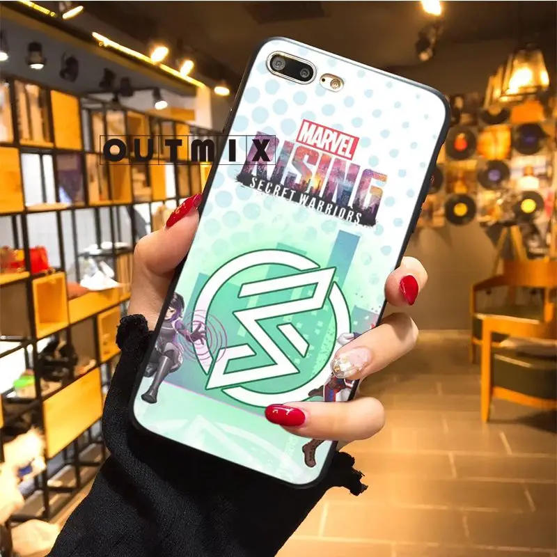 Силиконовый Футляр для телефона Marvel Rising Secret warriers чехол iPhone 7 plus 8 X XS max XR 5 5S 6 6s |