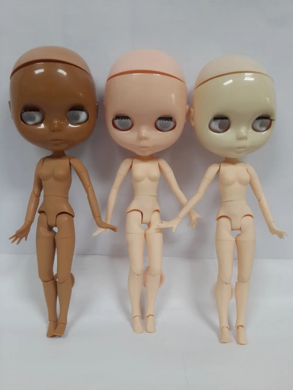 Кукла Blyth без волос, белая, розовая, черная кожа(WTUQ 612
