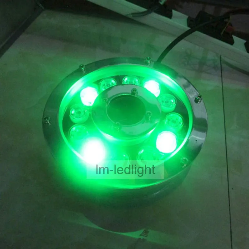24В подводный rgb свет 12 Вт IP68 Водонепроницаемый фонтанный светильник led RGB