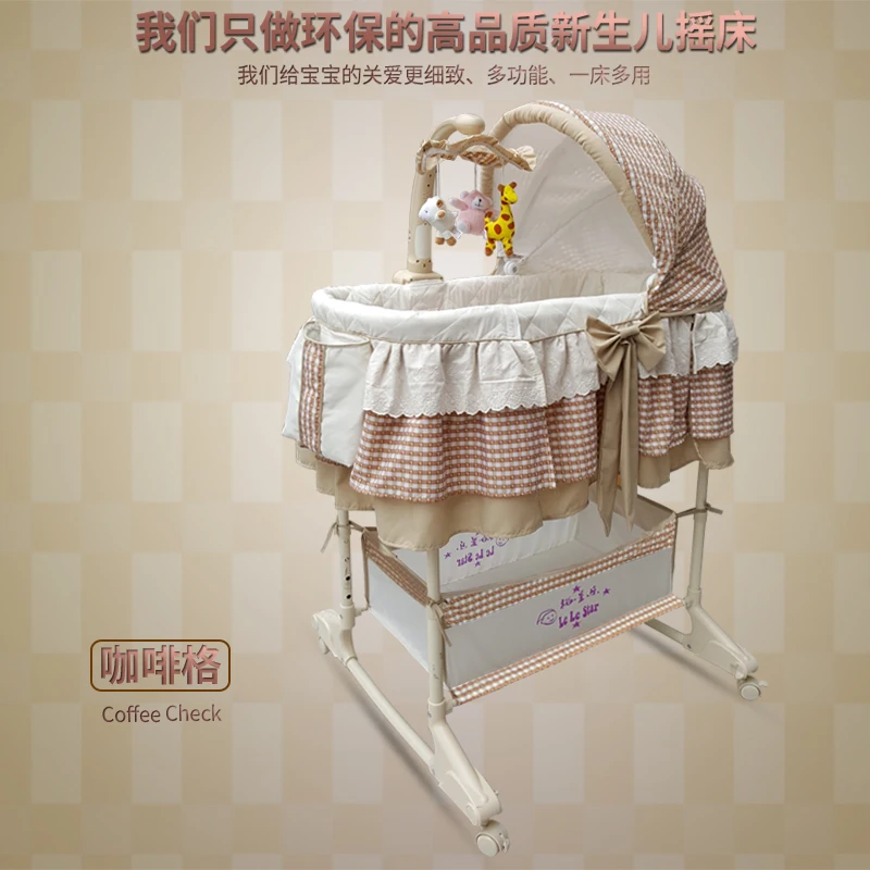 Детская кроватка европейский тип портативная Bb для младенцев сетка корзина
