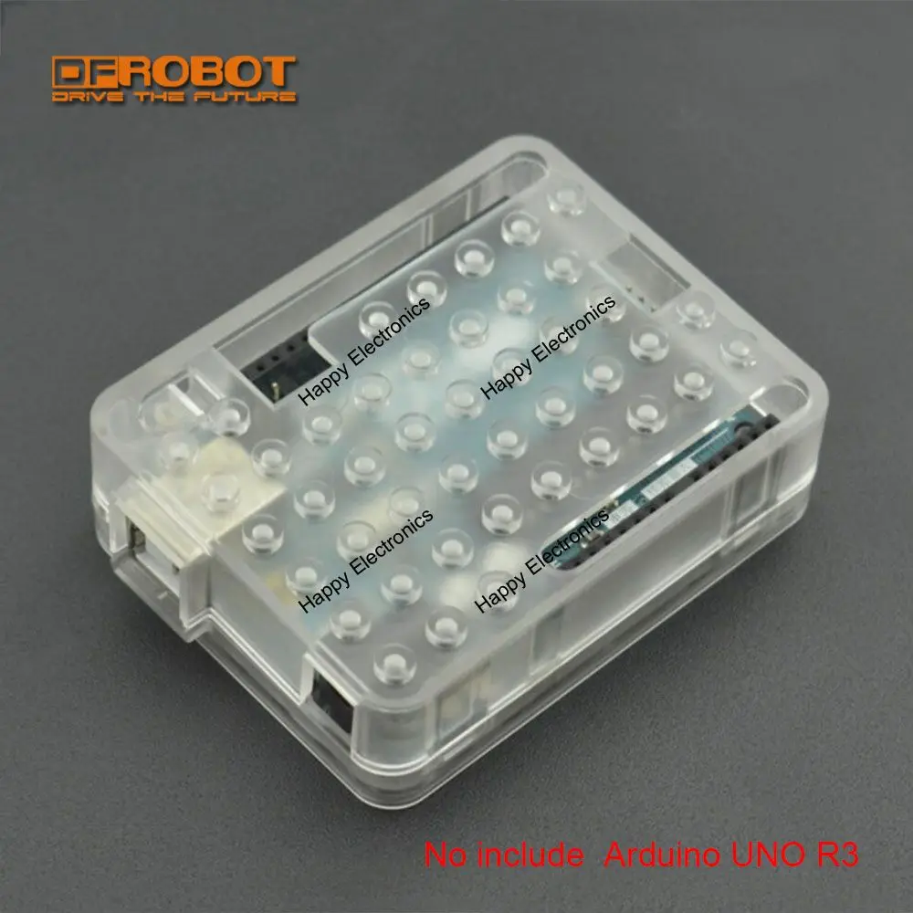 DFRobot 100% подлинный ABS Прозрачный чехол для Arduino DFRduino UNO R3 микротроллеры | Промышленные компьютеры и аксессуары -32920182454