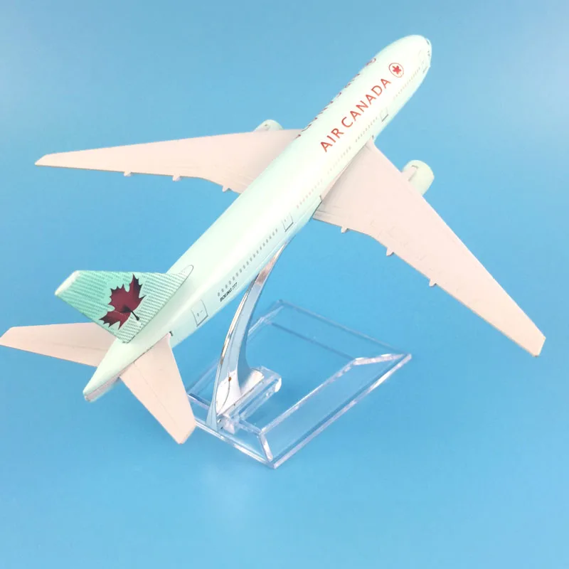 Бесплатная доставка 16 см Air Canada 777 сплав металла модель самолета Модель игрушки