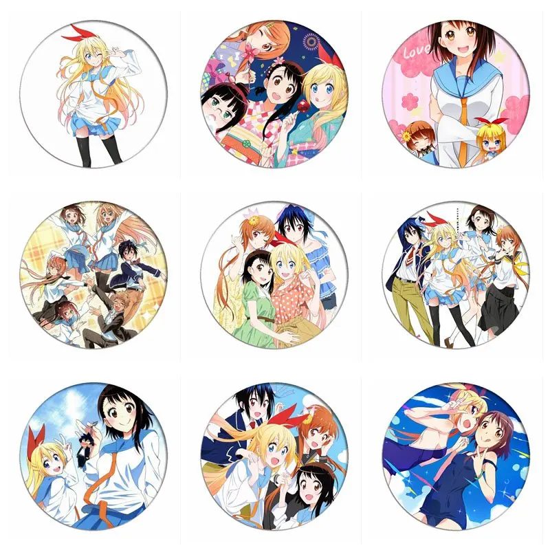 1 шт. брошь в виде манги Nisekoi Значки для косплея Kirisaki Chitoge |