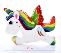 unicorn-a Каваи большой мягкий jumbo Cola панда олень животные squishi медленно поднимающийся сжимающий стресс игрушка антистресс игрушки для детей - Цвет: unicorn-a