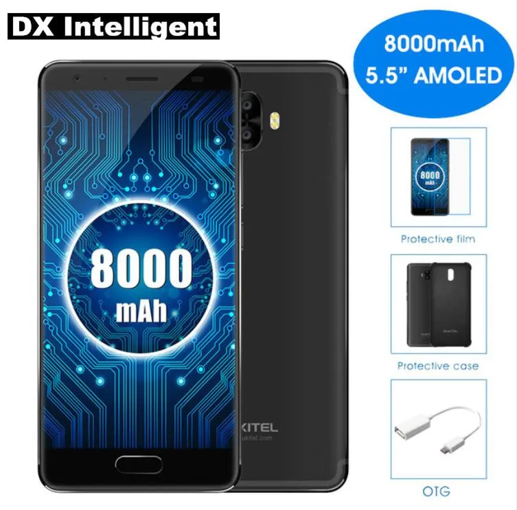 Оригинальный OUKITEL K8000 8000 mAh Qucik Charge 5 &quotHD AMOLED MT6750T Восьмиядерный 16MP + 13MP двойной