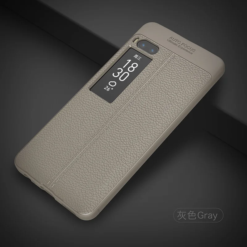 

Litchi silicone case for Meizu Pro 7 funda hoesje lychee leather pattern soft tpu cover for meizu pro 7 plus coque etui kryt tok