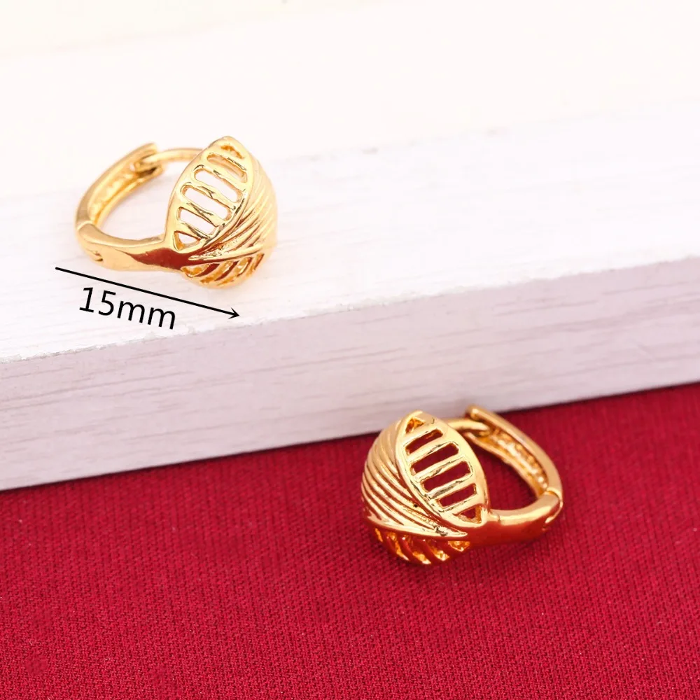 Оптовая продажа женские серьги золотого цвета эфиопское Эритрейское ювелирное