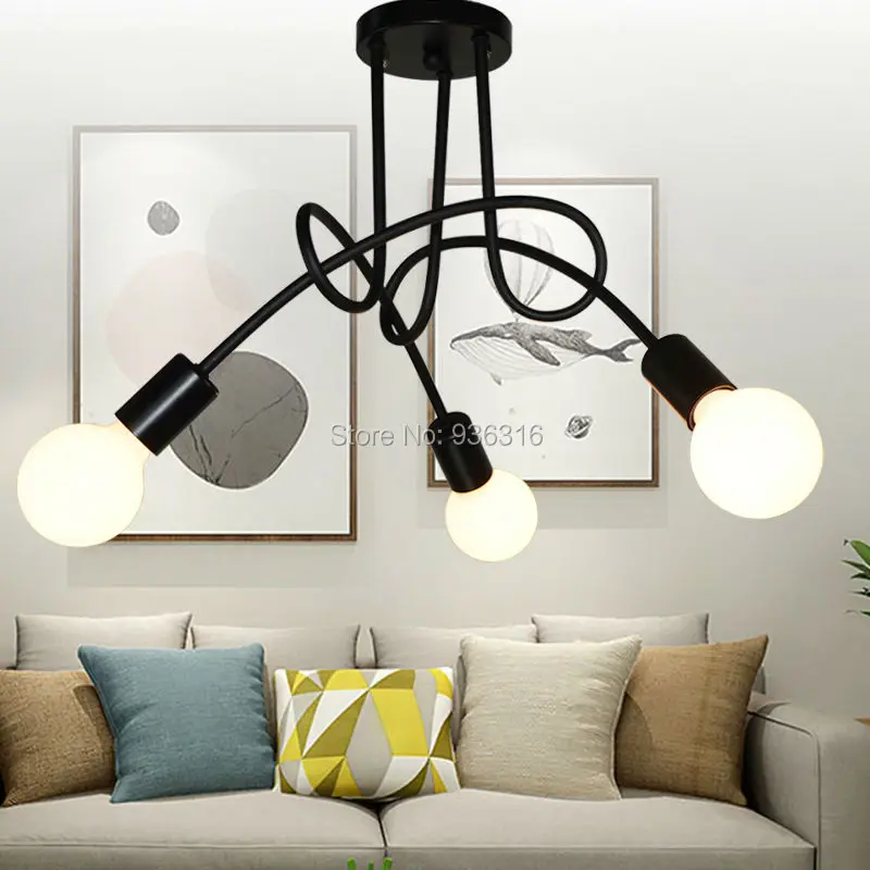 Старинные Светильники Потолочные Освещения Потолка Черный Творческая Личность