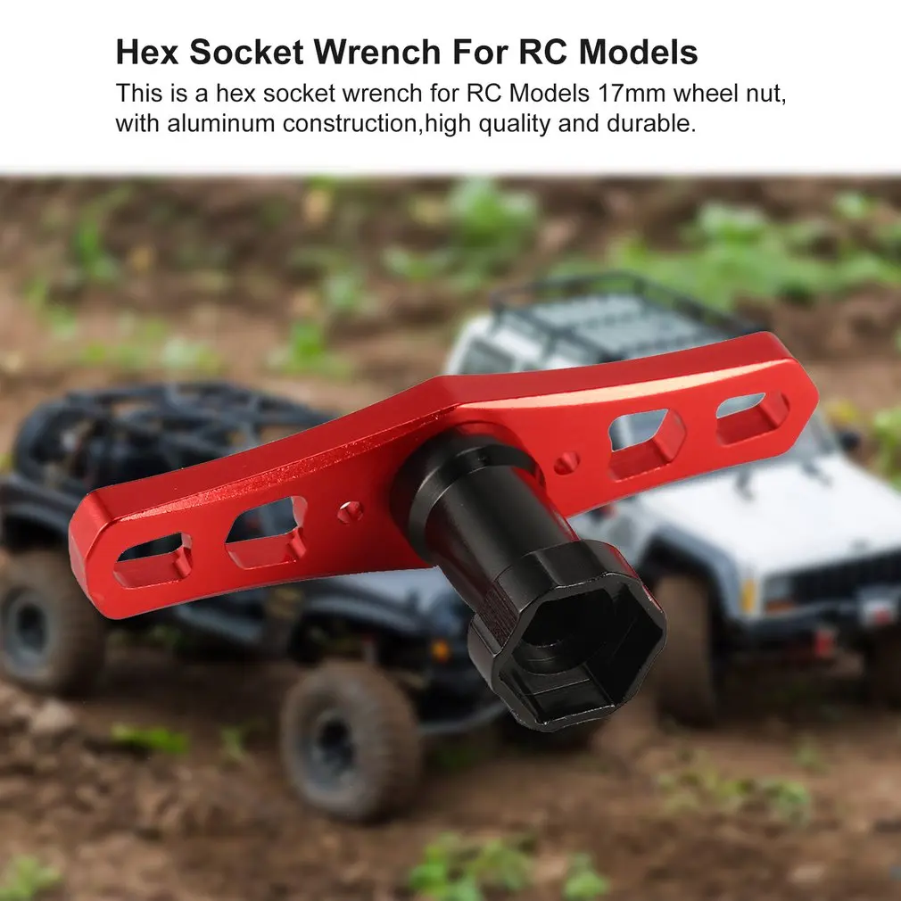 Hex Socket Wrench For 17mm Hub Tires Wheel Nut Coupler Screwdriver 1/8 RC Truck Buggy Off-Road Car Repair Tools | Игрушки и хобби