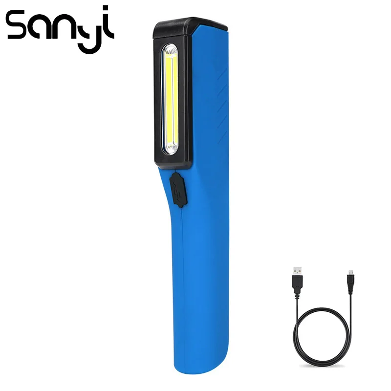

SANYI 3 режима портативный фонарь 3800LM фонарик рабочий свет USB Перезаряжаемый встроенный переносной светильник с батареей для кемпинга