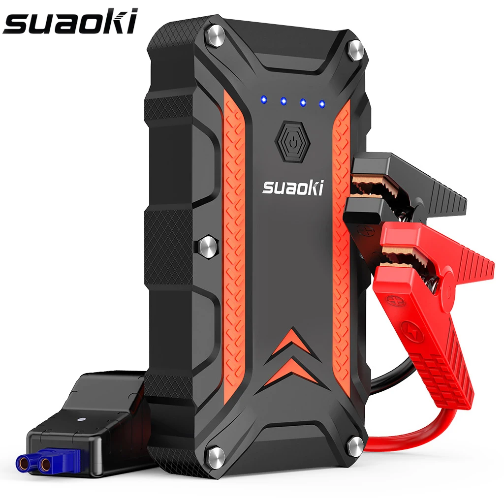 SUAOKI CJS02 1000A пиковый автомобильный скачок стартер 7.0L газ 5.0L дизельный двигатель авто батарея бустер QC3.0 power Bank с типом C светодиодный светильник