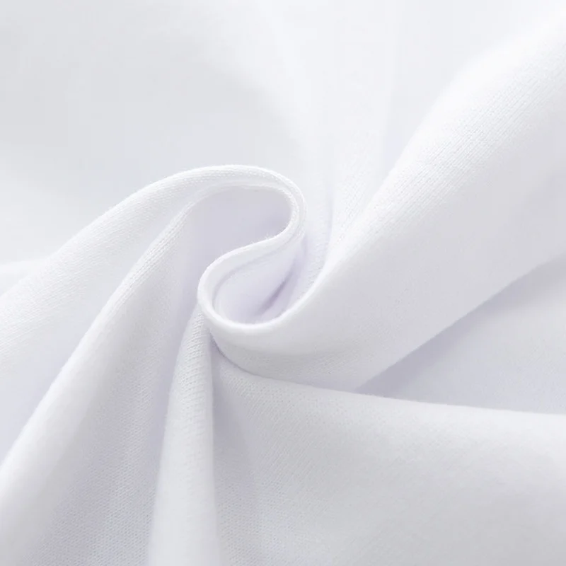 Мужская однотонная хлопковая Футболка FAISIENS белая серая черная дышащая футболка