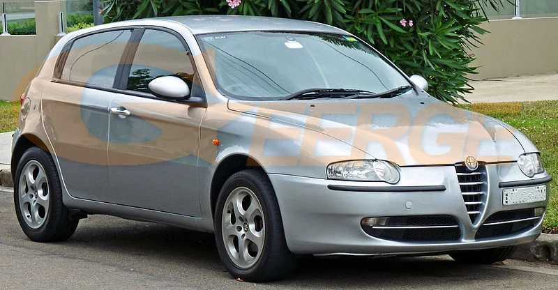 Для Alfa Romeo 147 2000 2001 2002 2003 2004 галогенная фара превосходная ультра яркая подсветка с холодным катодом(CCFL) Ангельские глазки комплект Halo Кольцо