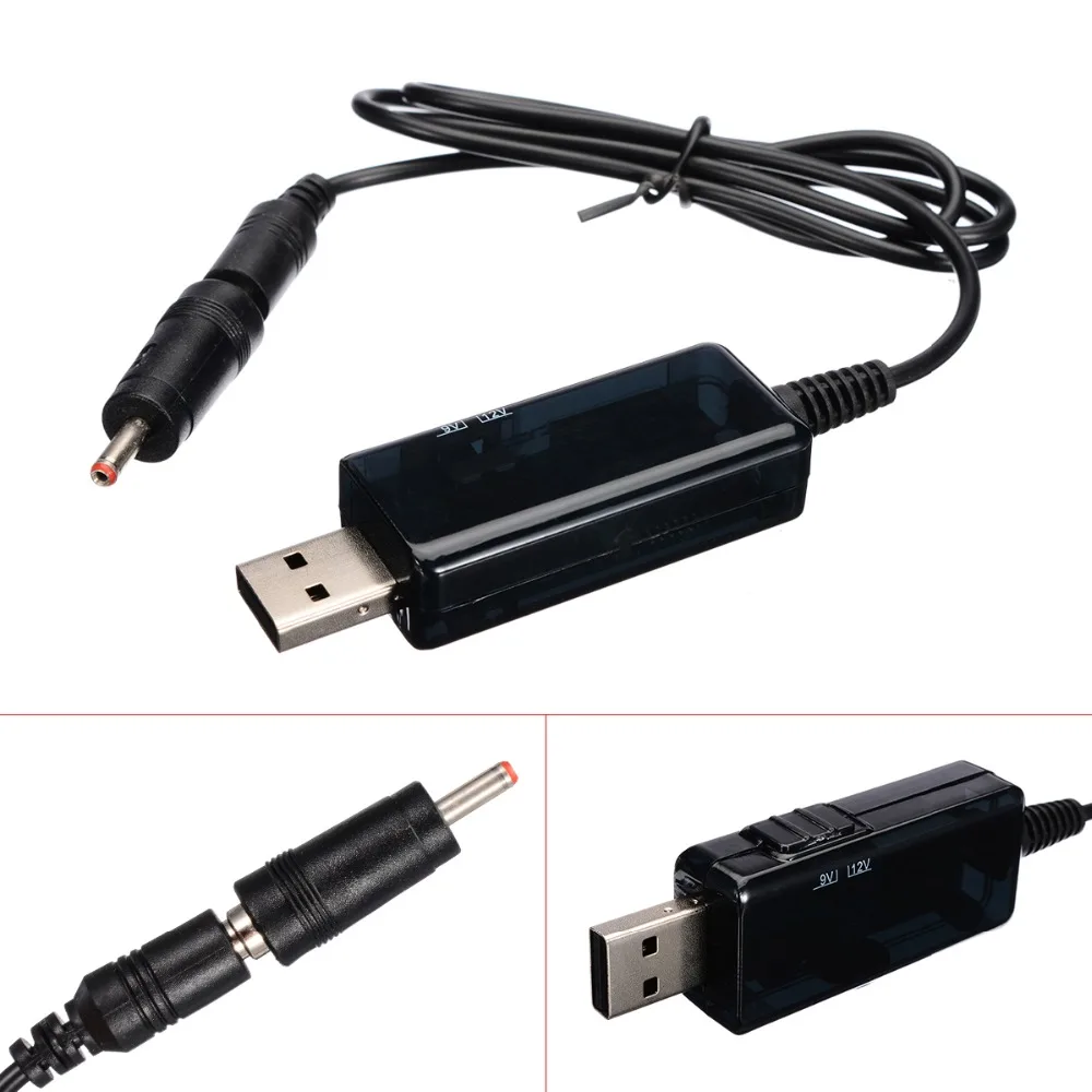 USB повышающий преобразователь постоянного тока от 5 В до 9 в 12 кабель + соединитель
