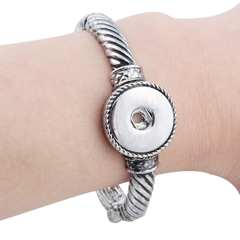 Женские винтажные наручные часы в богемном стиле 18 мм|button bracelet|snap button braceletpulseras