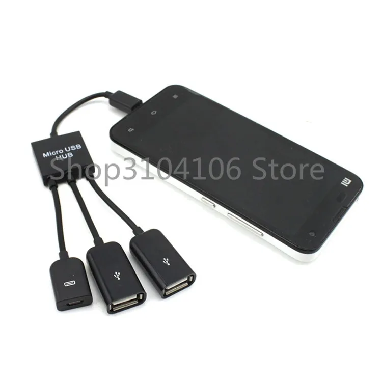 Высокое качество 4 в 1 Micro USB хост-адаптер OTG кабель для Samsung смартфона планшета