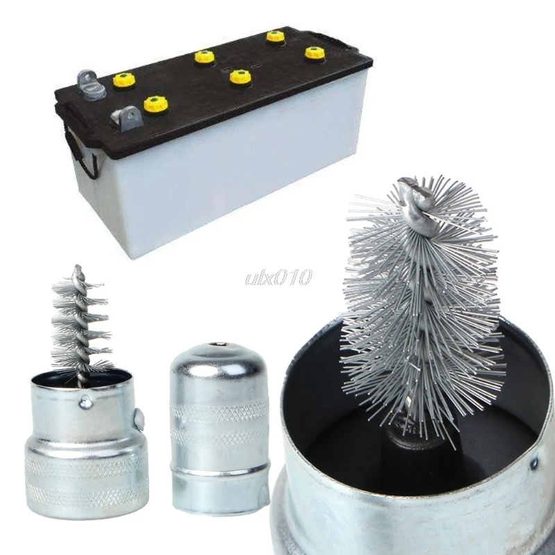 Car Vehicle Silver Battery Post Terminal Cleaner Tool Stainless Steel Brush July1 Whosale&DropShip|Щетка| |