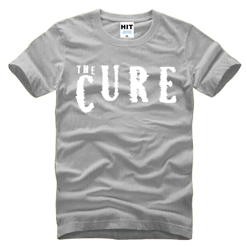 2017 Новая Мода С Коротким Рукавом The Cure Rock Band Напечатанная Письмом мужская
