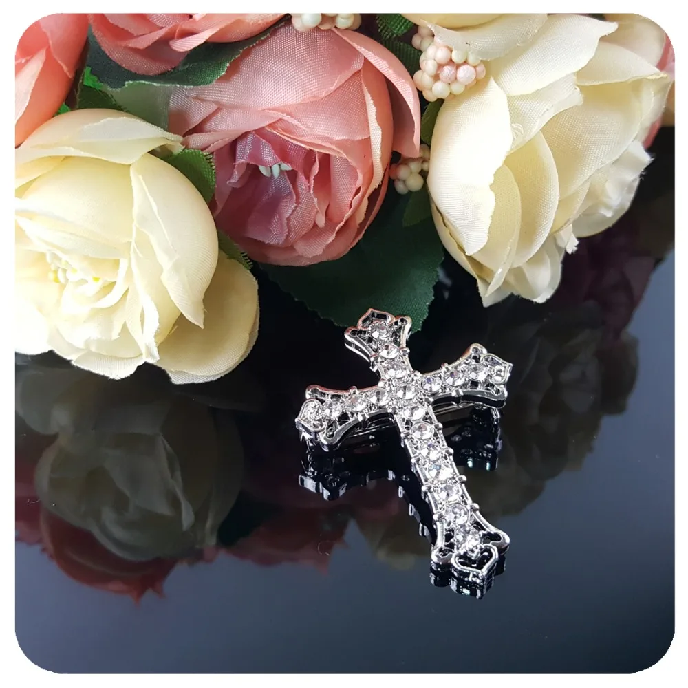 Заколка брошь с крестом|brooch pins|cross broochbrooch crystal |