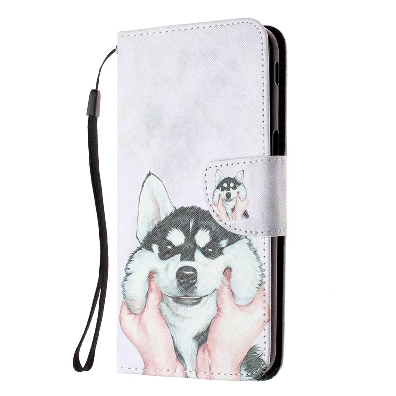 Чехол Etui с мультяшным единорогом для samsung Galaxy S10 Lite S9 S8 Plus S7 Edge J4 J6 Note 9 8 откидной кожаный чехол для телефона