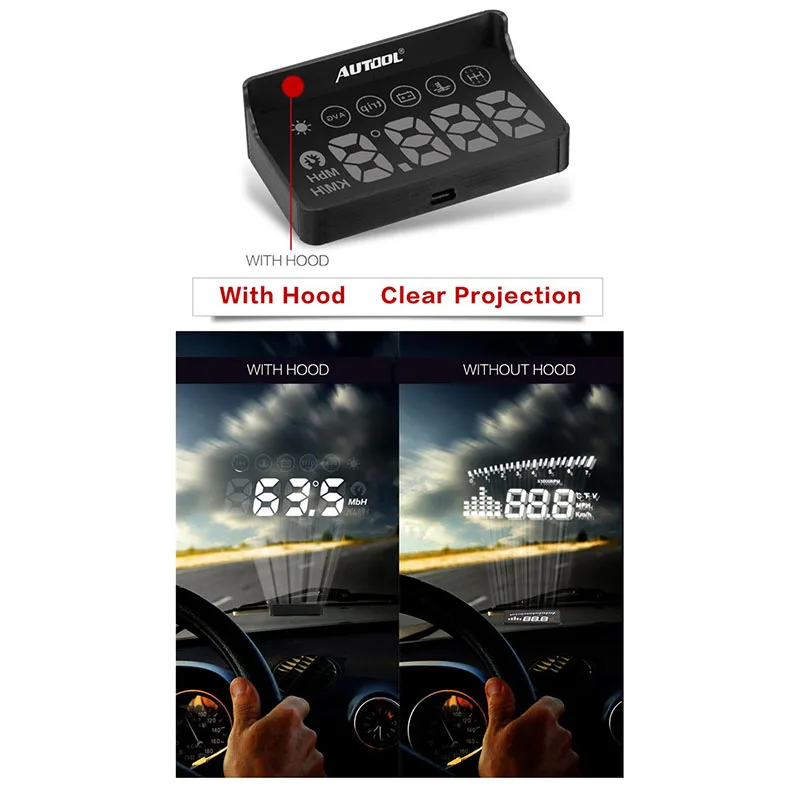 Автомобильный HUD Дисплей Скорость проектор OBD2 gps ometer Авто OBD 2 II Smart Универсальный