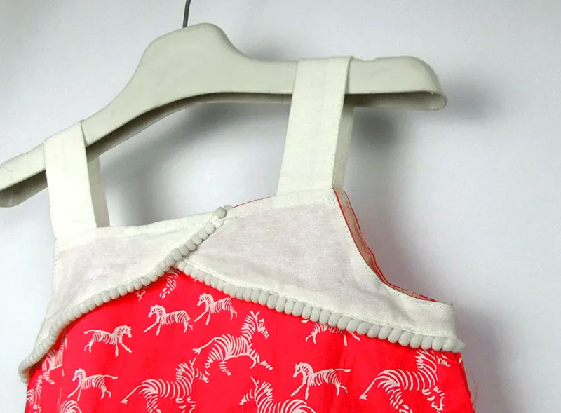Girl print dress with a zebra childrens cotton Suspender Cute girl Summer Floral Toddler kids Sleeveless Dress | Детская одежда и