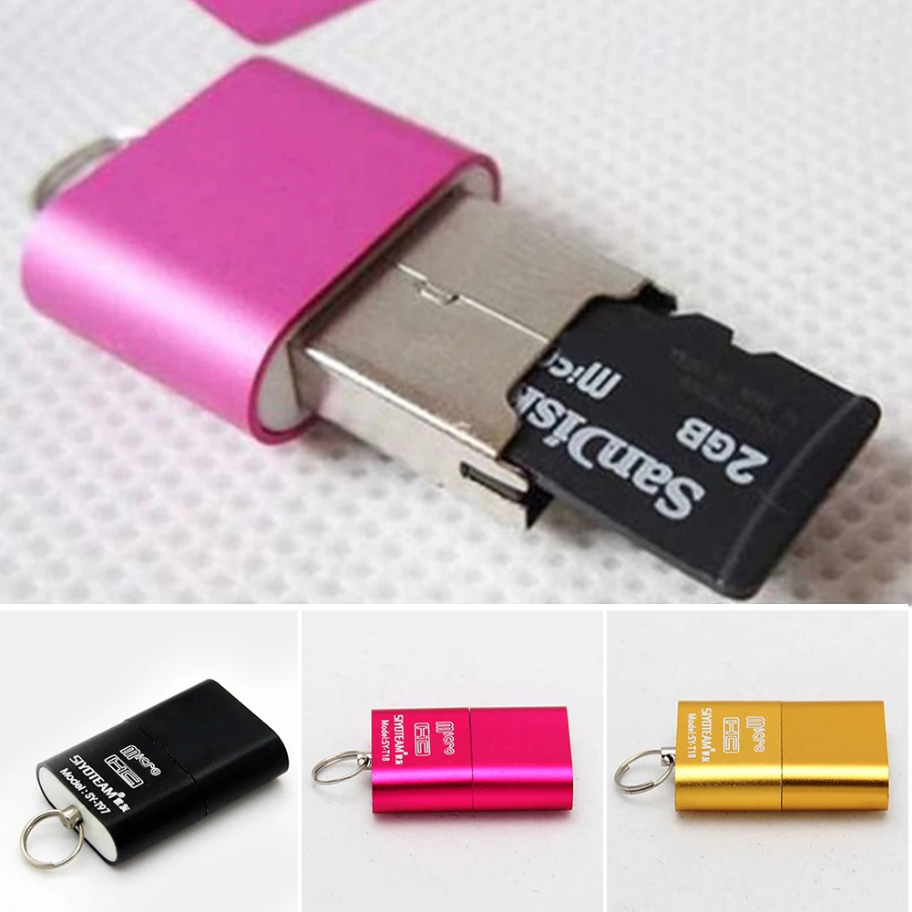 Высокоскоростной USB 2 0 Micro SD TF кардридер адаптер легкий портативный мини