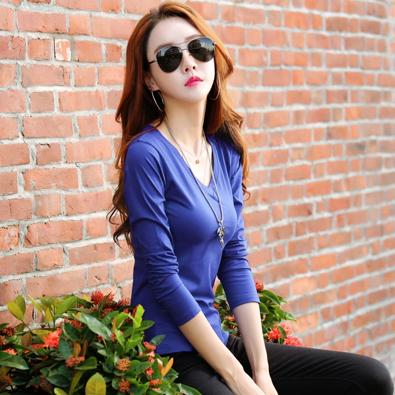 High Street T Shirt Women Long Sleeve Tshirt Woman Cotton 2018 Camisetas Mujer Tops Casual T-ShirtsTee Femme Plus Size XL | Женская