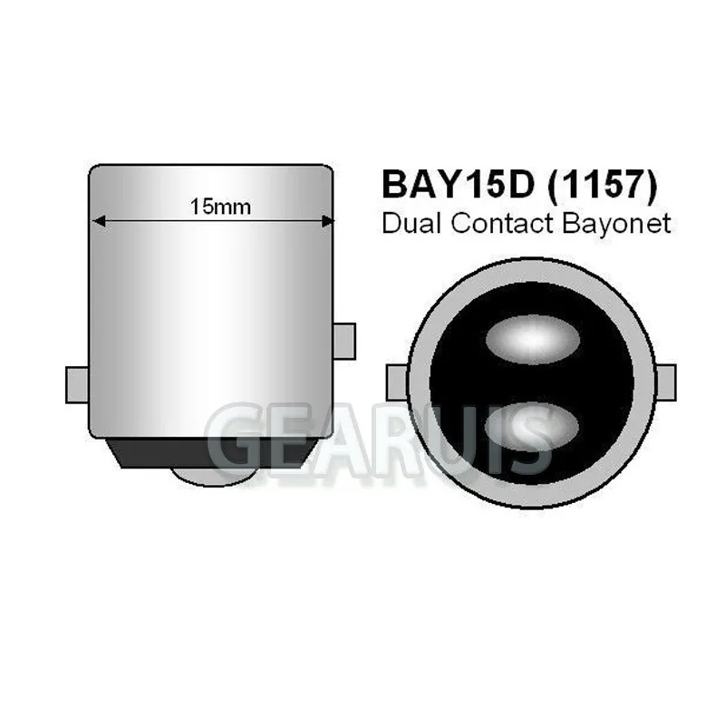 100 шт. светодиодсветодиодный лампы высокой яркости P21/5 Вт 1157 BAY15D 28 SMD 7020 280MA 28SMD для