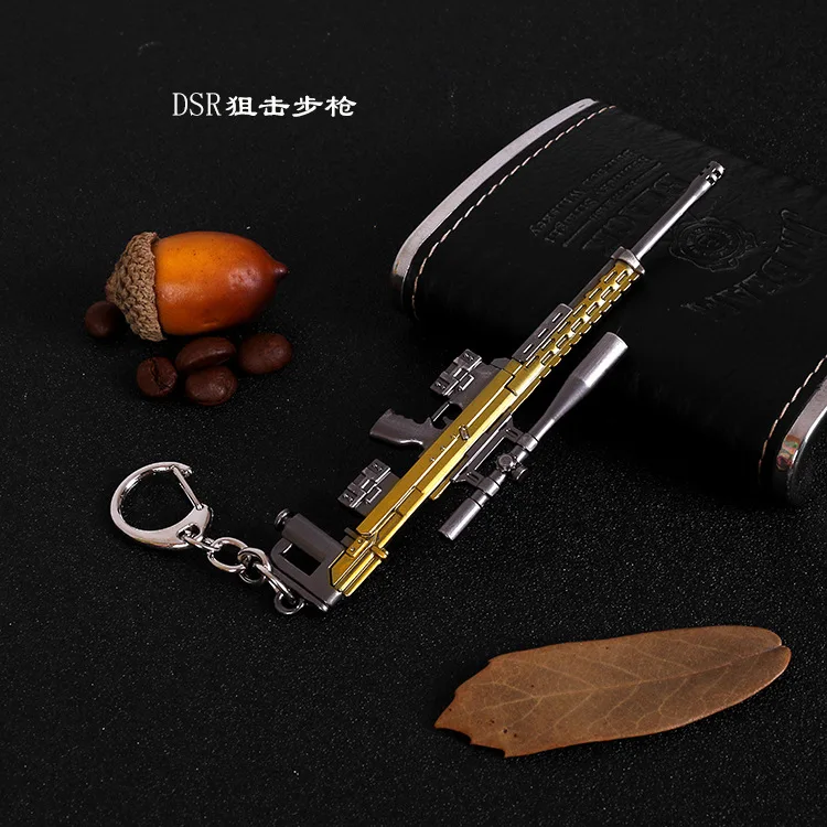 Горячая игра 38 стилей PUBG CS GO брелоки в виде оружия AK47 модель оружия 98K снайперская винтовка брелок для мужчин Подарки сувениры 12 см