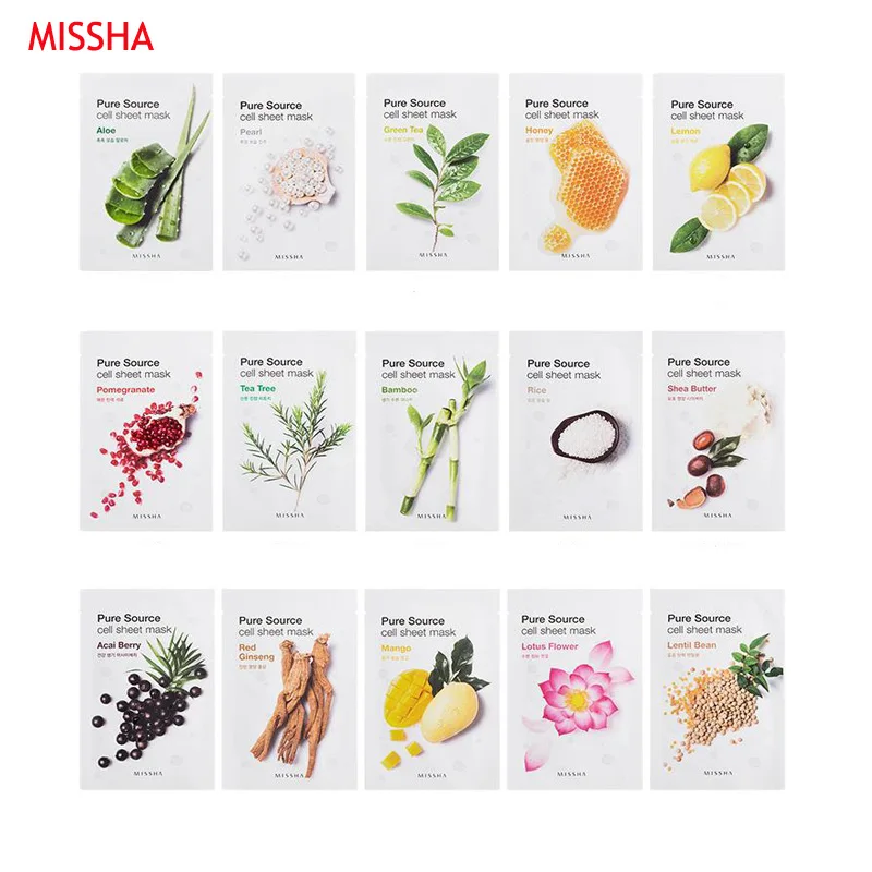 MISSHA чистый источник клеточная маска уход за кожей лица для увлажняющая Анти