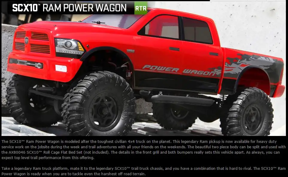 AX90037 SCX10 ОЗУ Мощность универсал 1/10th Шкала с электрическим 4WD RTR экспресс-, 90037, осевой, RC автомобиль, готов к запуску
