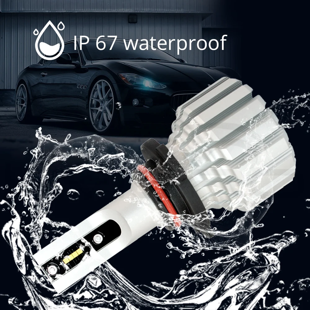 2X V5S, H1, H4, H7, H8, H15, HB3, HB4, 9004 шт., X, 26 Вт, фара противотуманная, автомобильная, светодиодная, 50 Вт, 6000 лм, лампа дальнего ближнего света, автомобильная, мобильная лампа, К, DC 12 В
