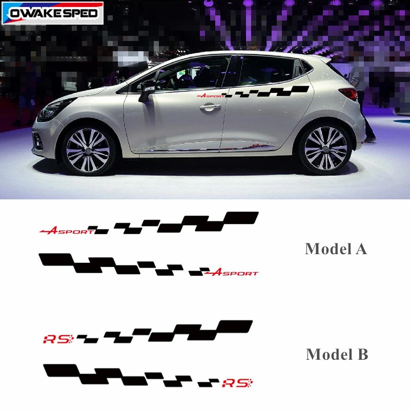 Наклейки на дверь и боковую юбку автомобиля спортивные графические наклейки для