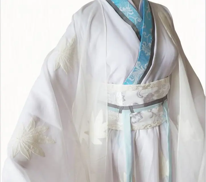 Bai Suzhen Xiao белый Сказочный Женский карнавальный костюм Hanfu для аниме змеи взрослых