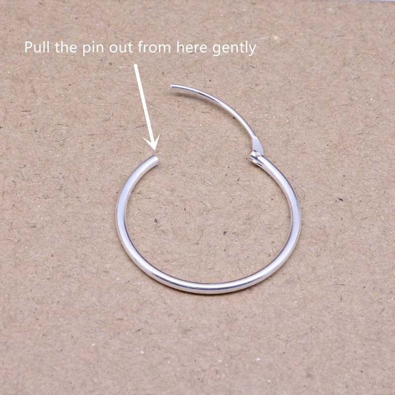 Большие серьги кольца из серебра 925 пробы 60 мм женские гипоаллергенные