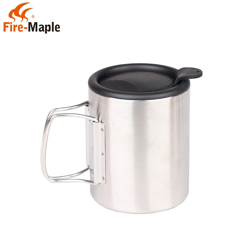 Fire Maple 304 походная чашка из нержавеющей стали с крышкой легкая кружка BPA Free 220 мл/320