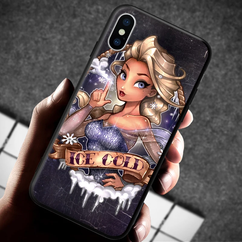 Красивый чехол для телефона с рисунком принцессы iPhone 5 5S SE 6 6S 7 8 Plus X XR XS Max |