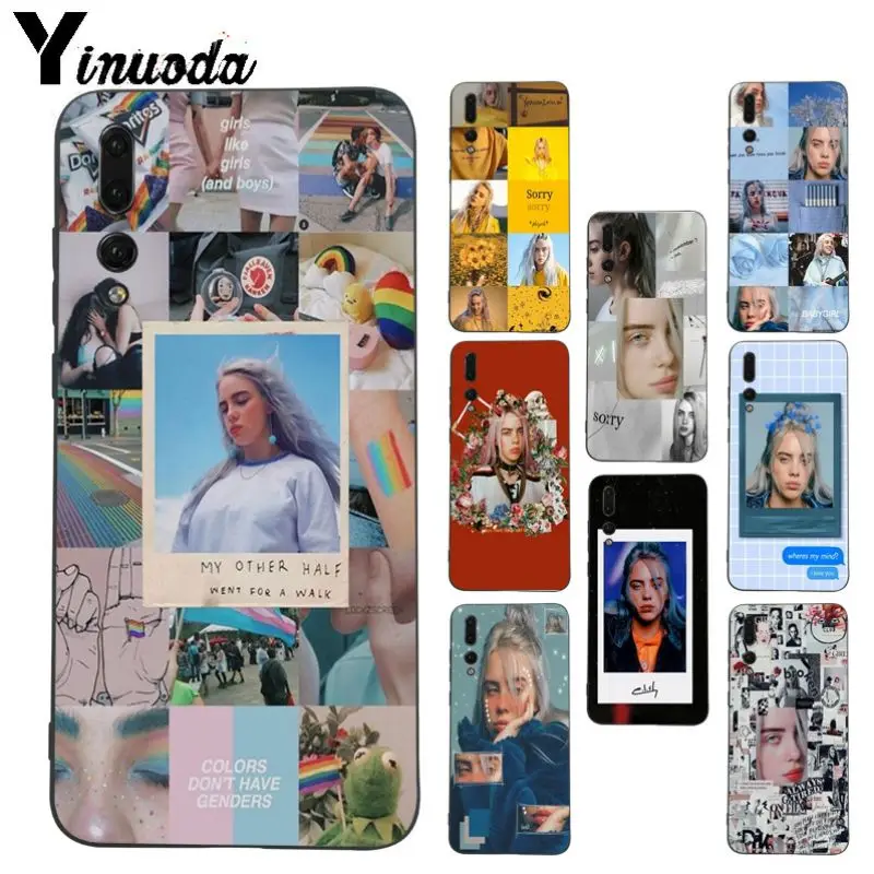 Yinuoda Billie Eilish мягкие Аксессуары для телефонов Чехол Huawei P20pro mate10lite p9 p10plus honor 8x 7A nova3i