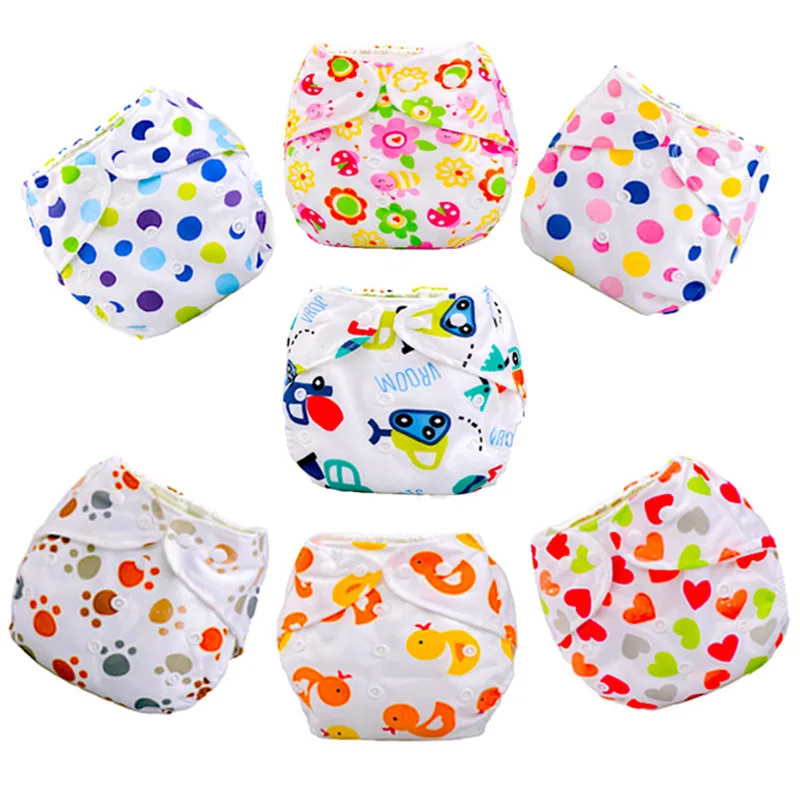10 шт./лот Детские регулируемые памперсы моющиеся тканевые подгузники детские