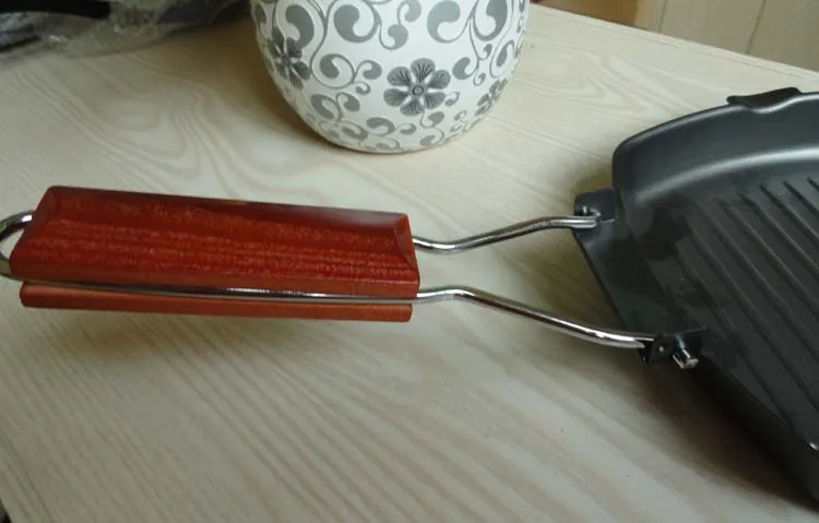 Сковорода завтрак стейк Сковороды чугунные деревянной ручкой складной без