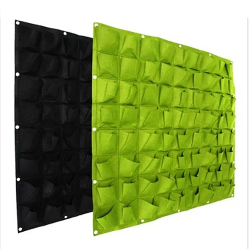 Фетровые Висячие мешки для питомника выращивания растений 18 & 72 кармана садовых