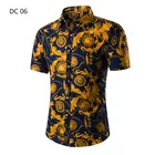 Модная мужская гавайская рубашка с коротким рукавом, летние повседневные рубашки с цветочным рисунком для мужчин, Азиатский Размер, M-3XL 12 цветов, Пляжная рубашка с коротким рукавом