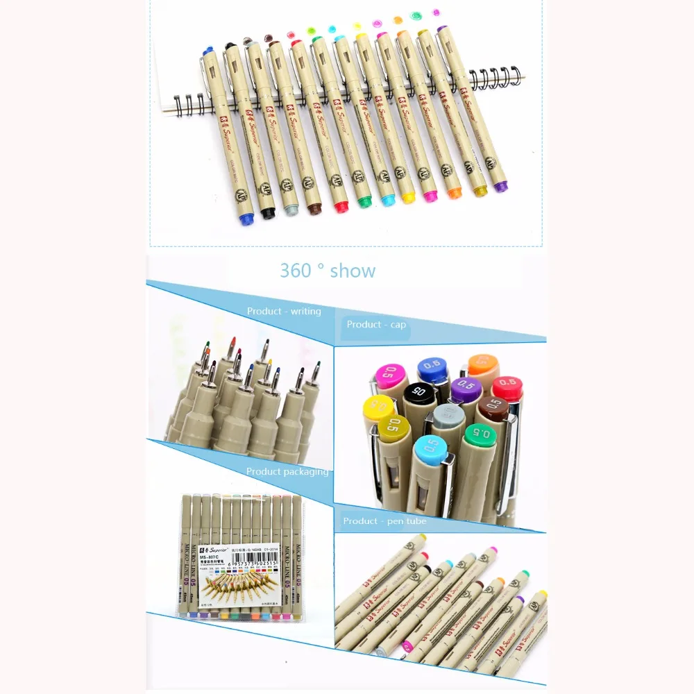 Превосходная мягкая растворимая кисть для рисования 12 цветов | Канцтовары офиса